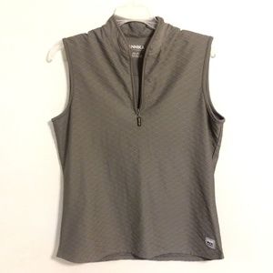 Annika Cutter & Buck Sleeveless Gray Golf Shirt